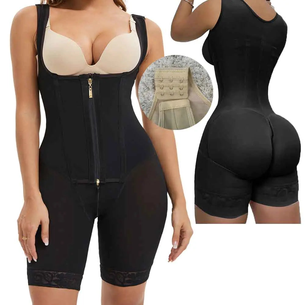 Fajas Colombianas Post Tummy Shapers Women Fully Body Shaper Waist Trainer Firm High Compression Shapewear Reducing and Shaping