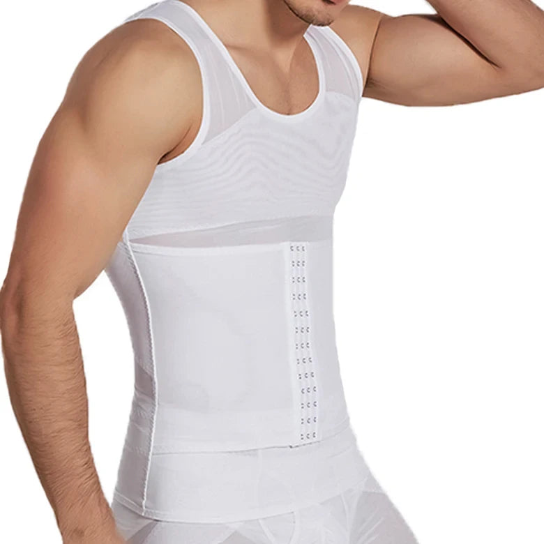 Mens Compression Vest Body Shaper Abdomen Tummy Slimming Sheath Shapewear Gynecomastia Underwear Corset Waist Trainer Tank Tops
