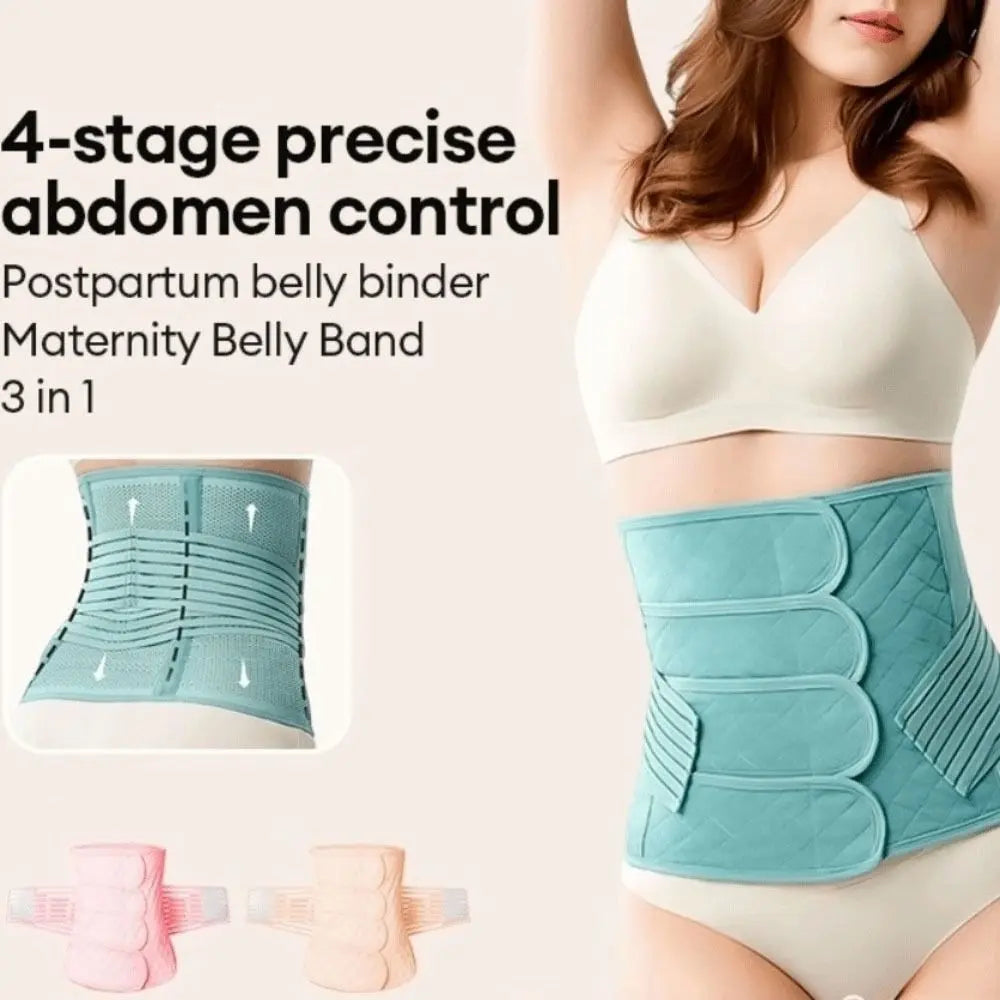 Simple Seamless Postpartum Body Shaper Belly Contracting Tummy Control Waist Trainer Solid Color Elastic Slimming Shapewear Lady