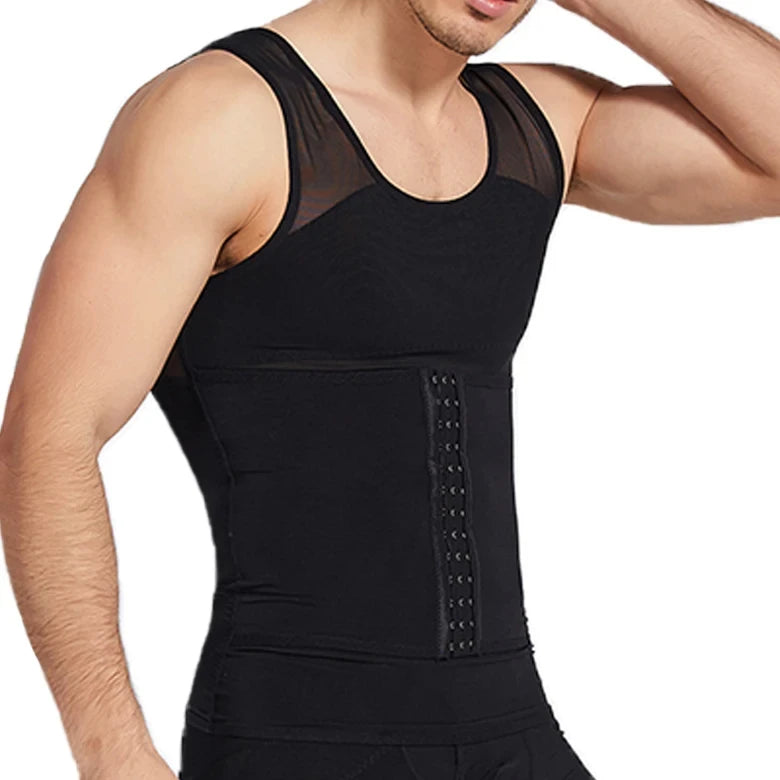 Mens Compression Vest Body Shaper Abdomen Tummy Slimming Sheath Shapewear Gynecomastia Underwear Corset Waist Trainer Tank Tops