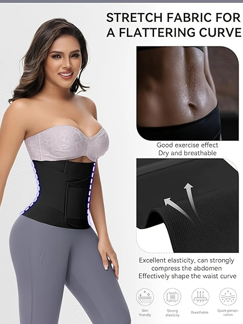Waist Trainer Corset Women Slimming Waist Belt Body Shaper Shapewear Tummy Control Modeling Strap Bandage Wrap Flat Belly