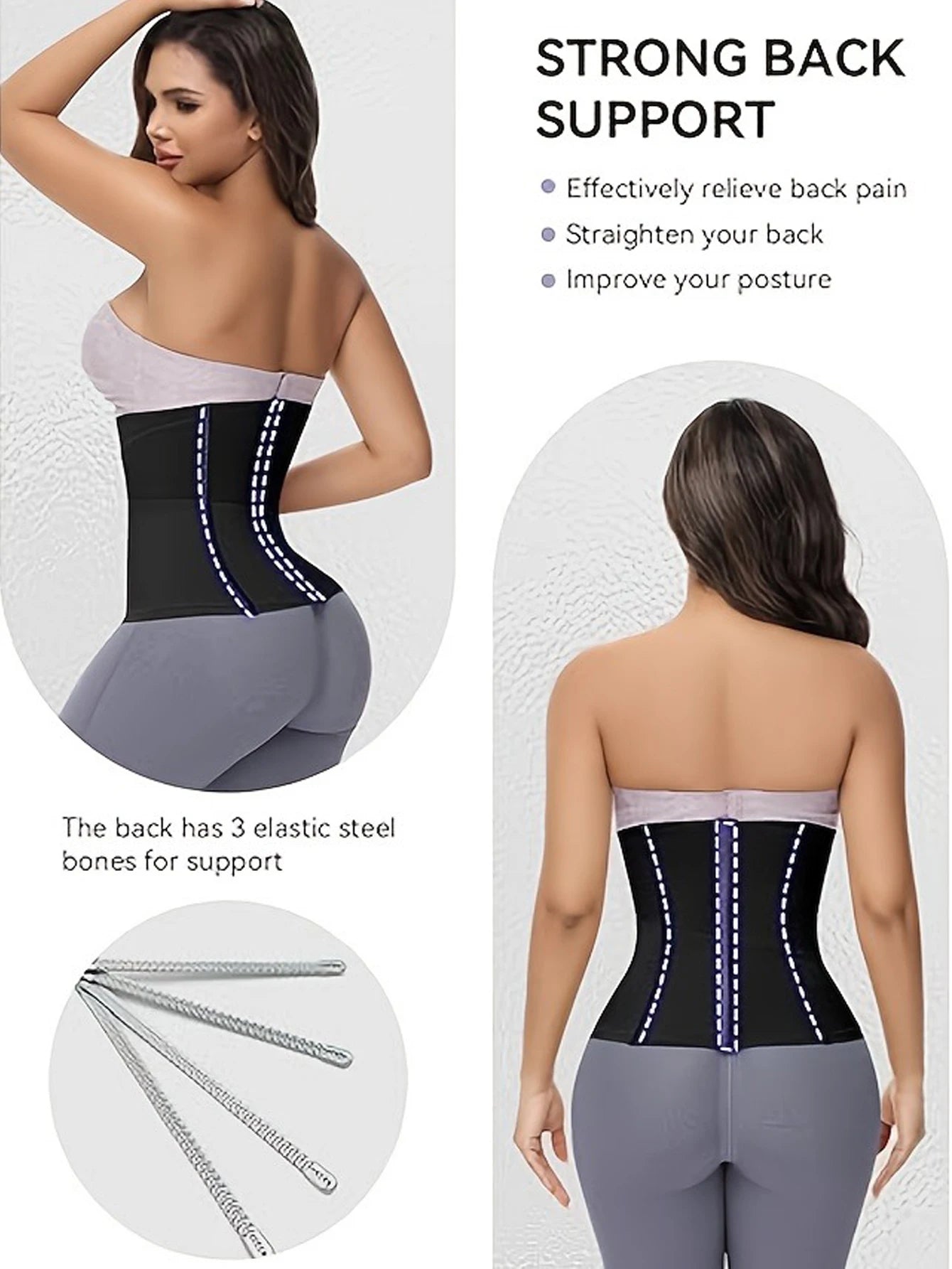 Waist Trainer Corset Women Slimming Waist Belt Body Shaper Shapewear Tummy Control Modeling Strap Bandage Wrap Flat Belly